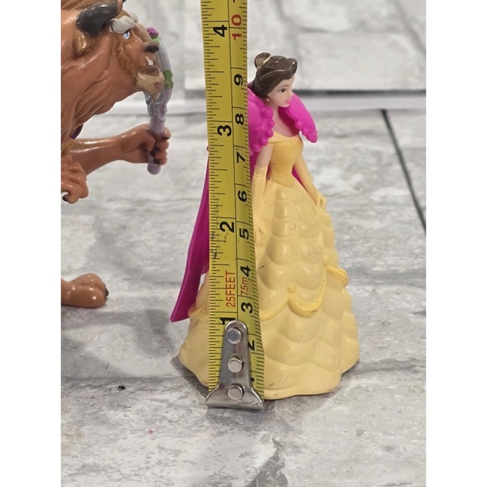 Lot of 2 Beauty Beast Figures Rubber Cake Toppers - Picture 6 of 7